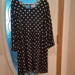 Old Navy Black and White Dress